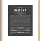 Diandra | Name Art Print