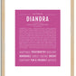 Diandra | Name Art Print