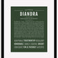 Diandra | Name Art Print