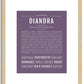 Diandra | Name Art Print