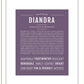 Diandra | Name Art Print