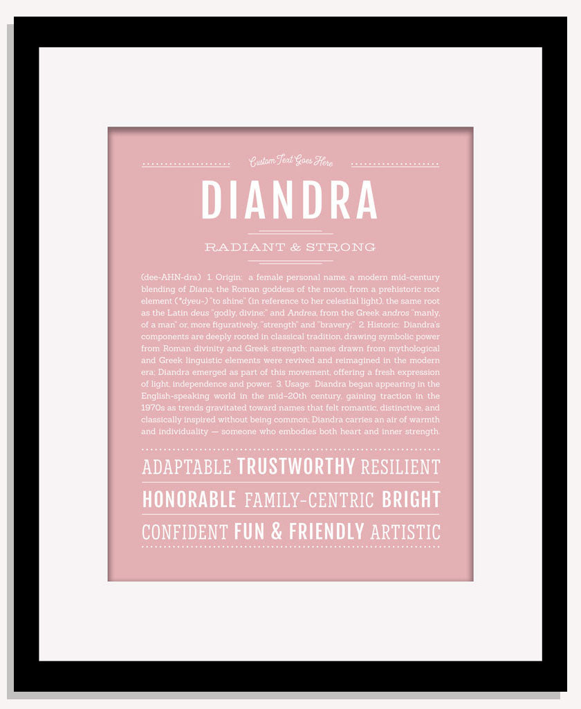 Diandra | Name Art Print