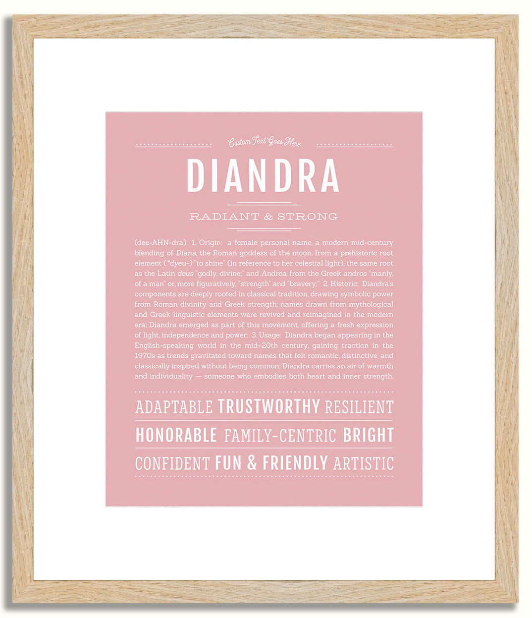 Diandra | Name Art Print