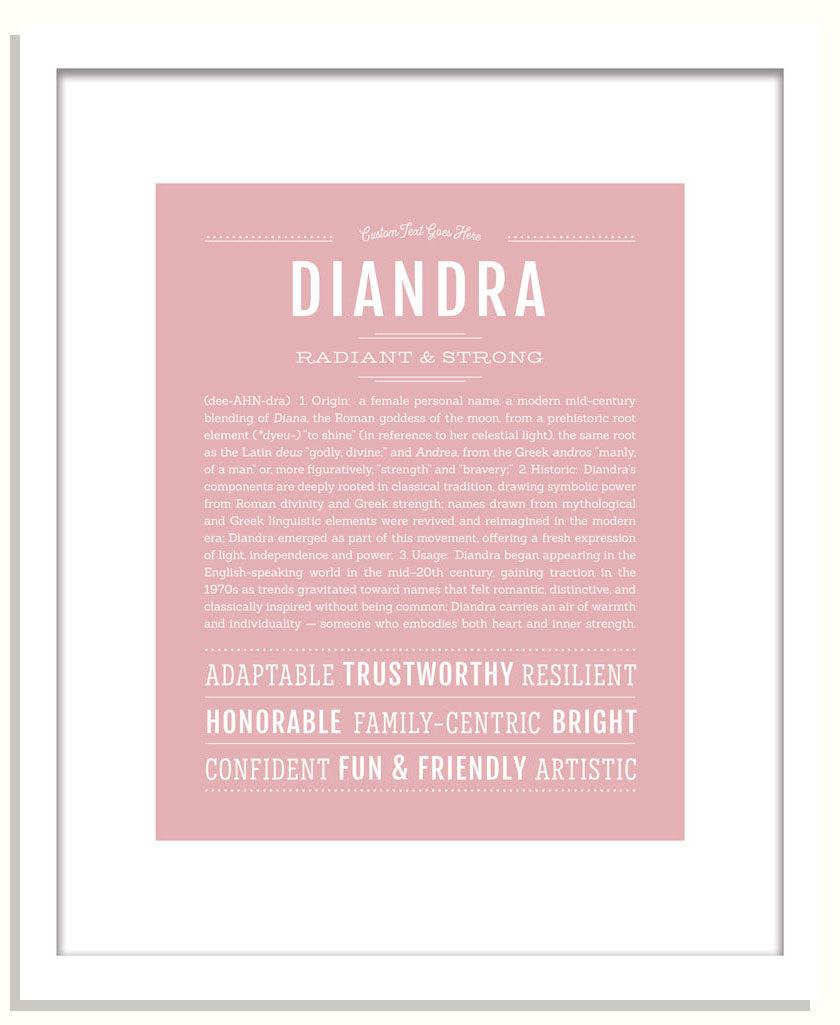Diandra | Name Art Print