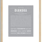 Diandra | Name Art Print