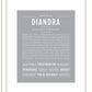 Diandra | Name Art Print