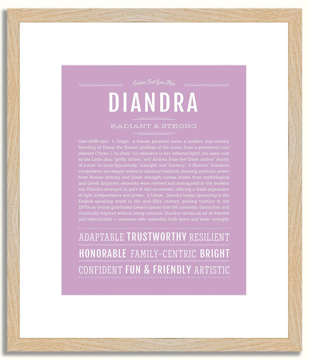 Diandra | Name Art Print