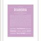 Diandra | Name Art Print