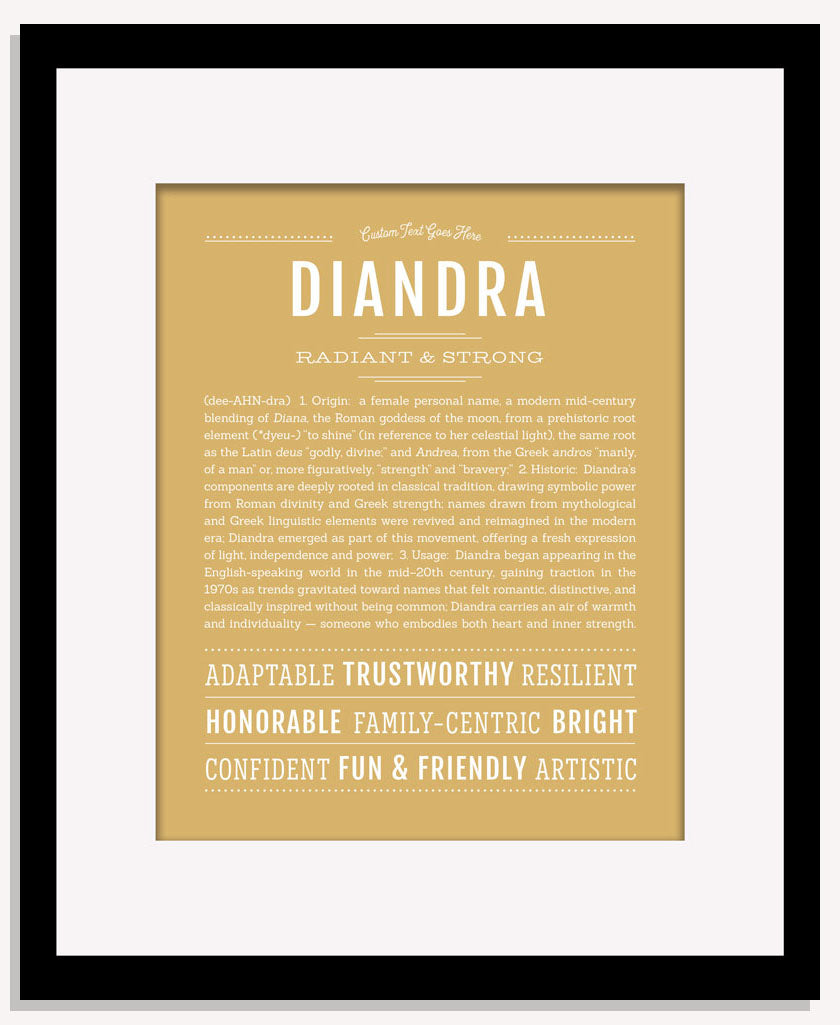 Diandra | Name Art Print