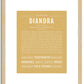 Diandra | Name Art Print