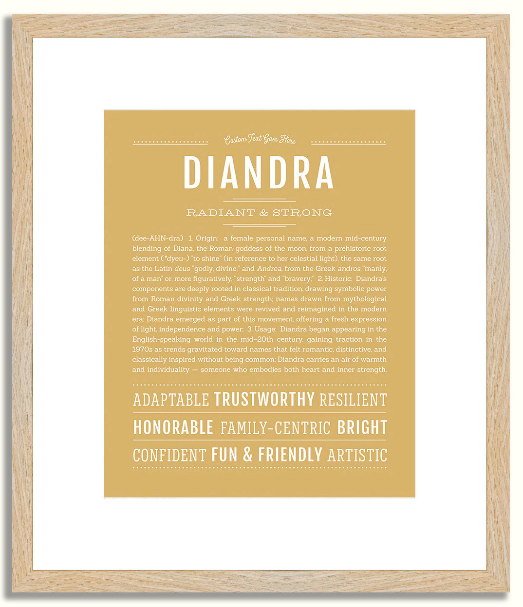 Diandra | Name Art Print