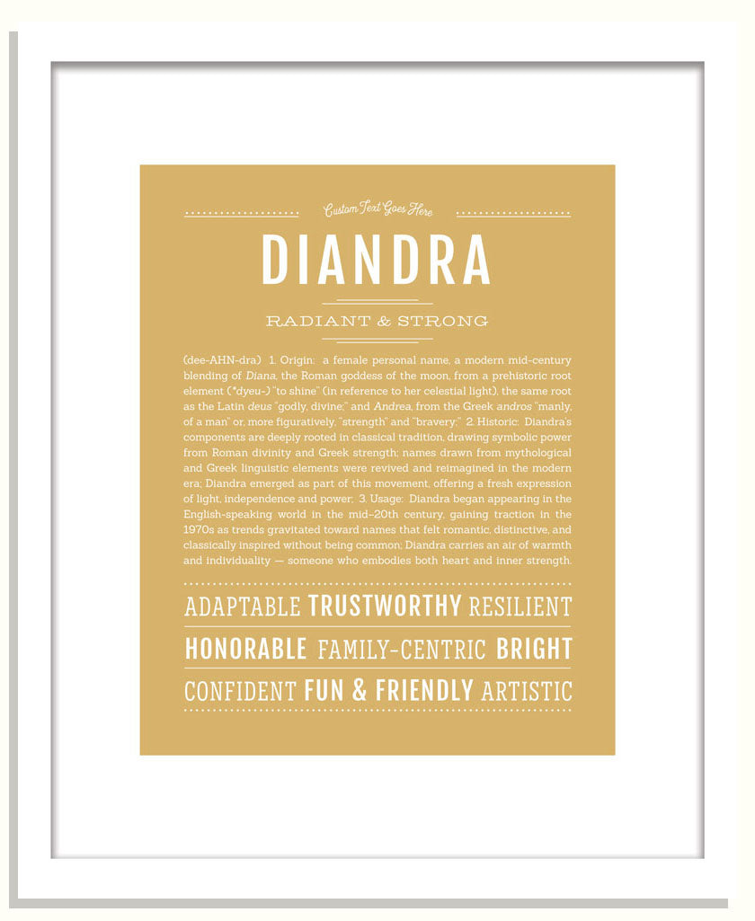 Diandra | Name Art Print