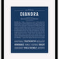 Diandra | Name Art Print