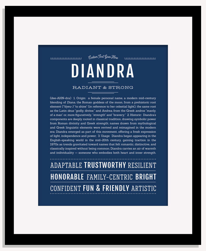 Diandra | Name Art Print