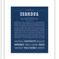 Diandra | Name Art Print