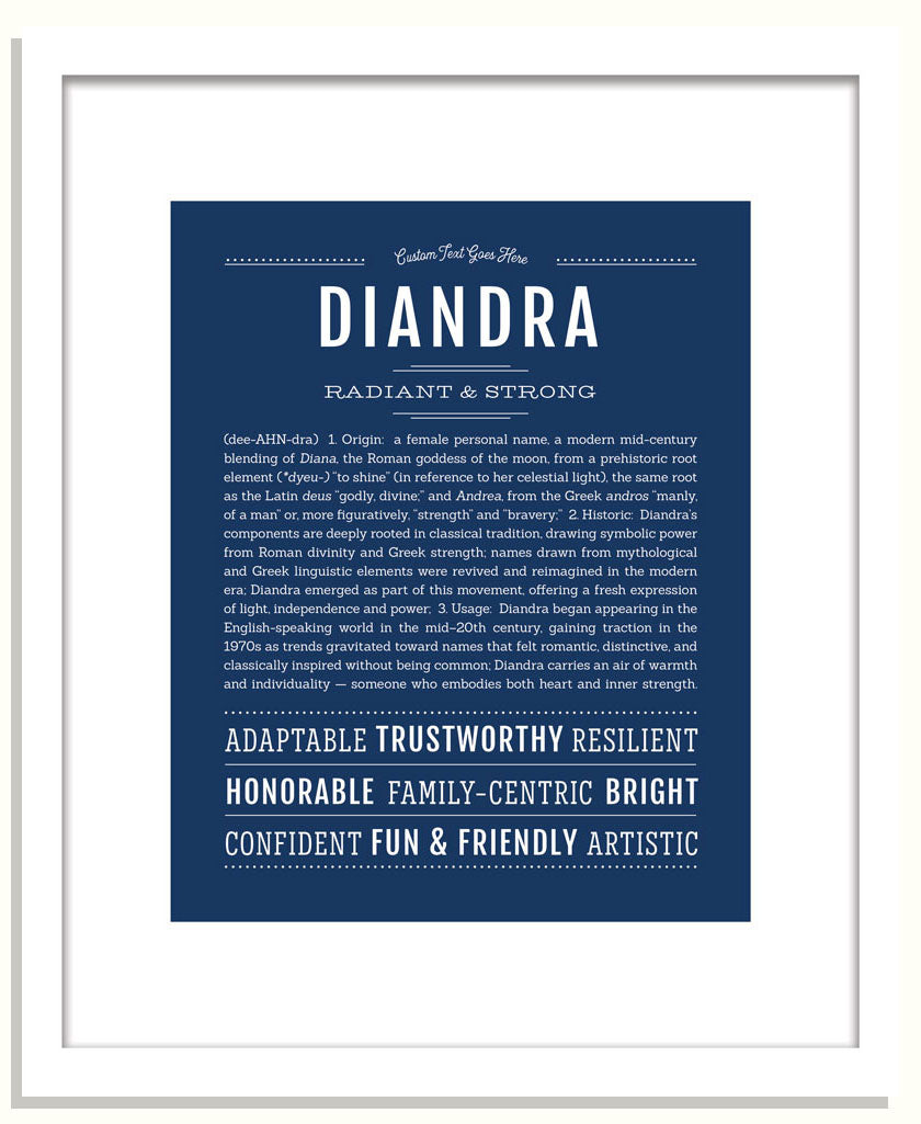 Diandra | Name Art Print