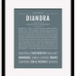 Diandra | Name Art Print