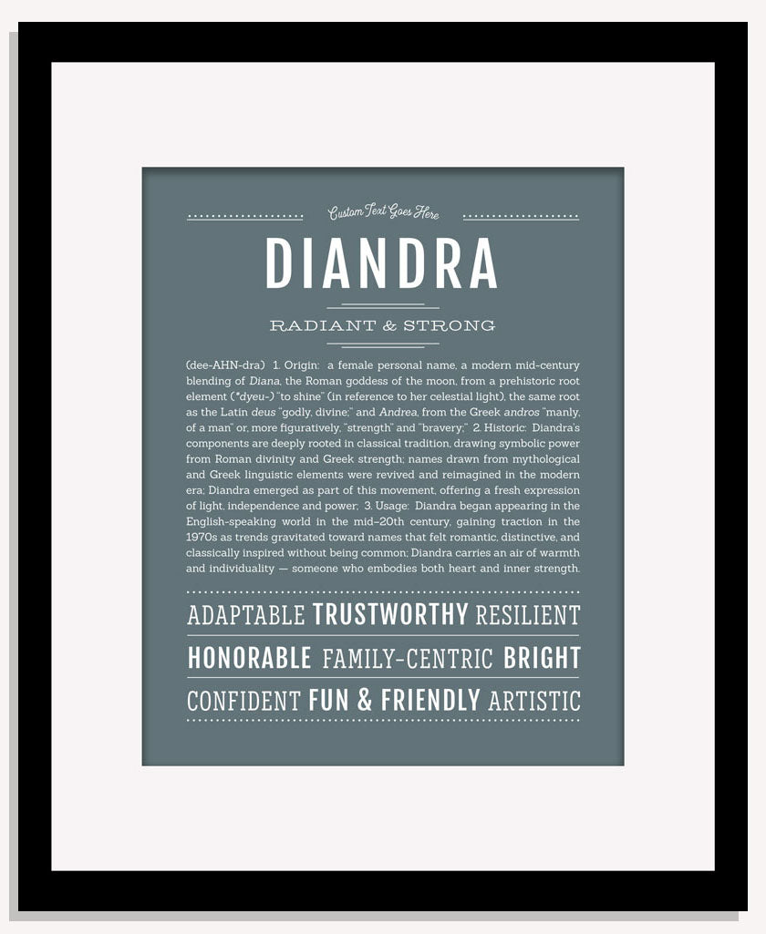 Diandra | Name Art Print