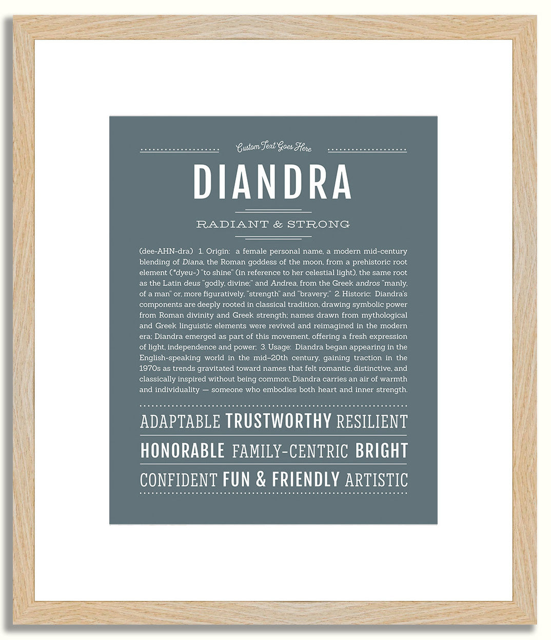 Diandra | Name Art Print