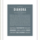 Diandra | Name Art Print