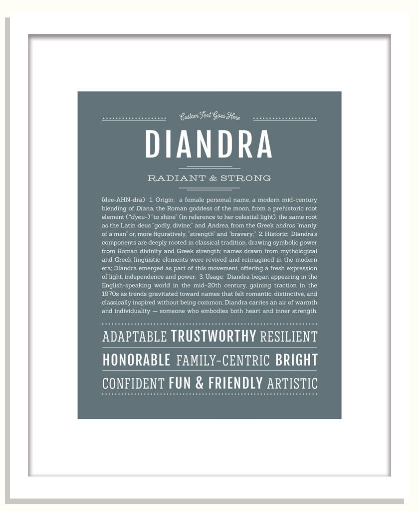 Diandra | Name Art Print