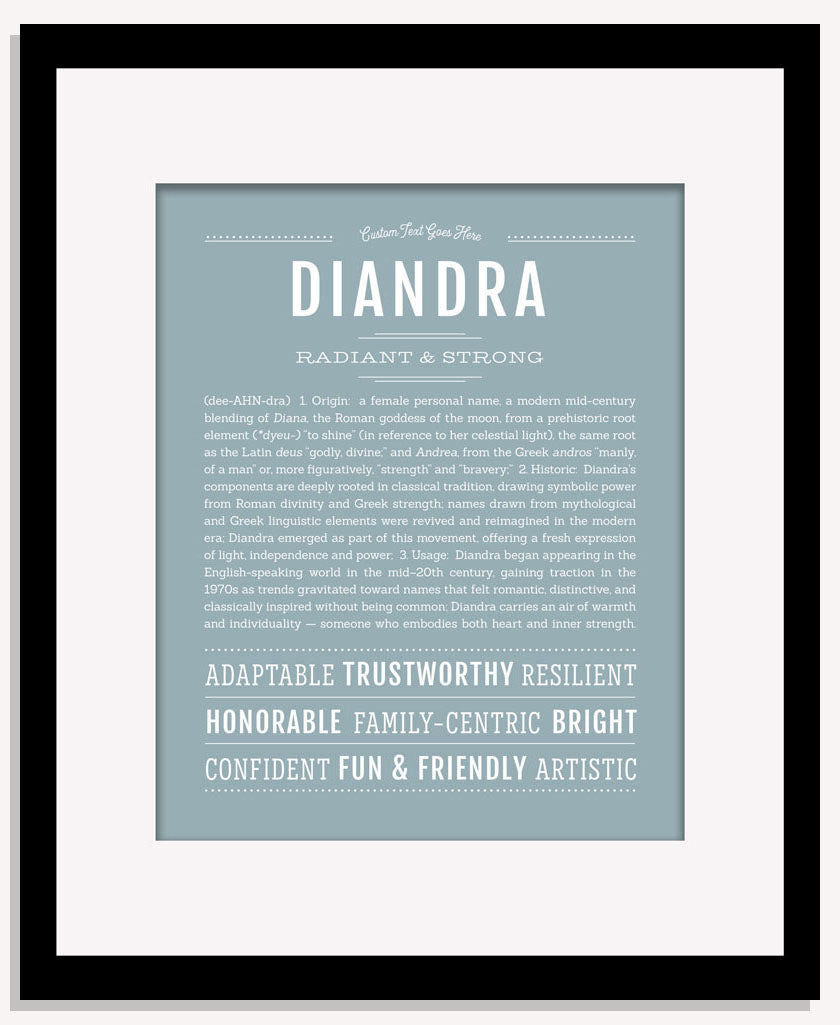 Diandra | Name Art Print