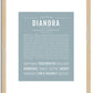 Diandra | Name Art Print
