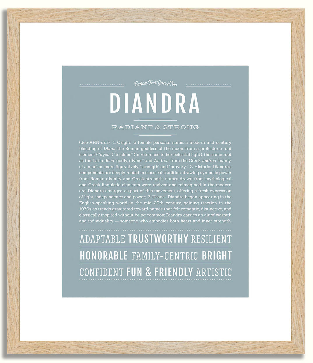 Diandra | Name Art Print