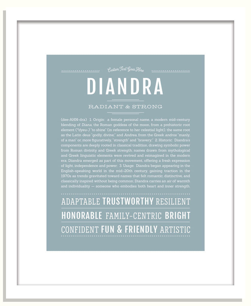 Diandra | Name Art Print