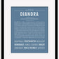 Diandra | Name Art Print