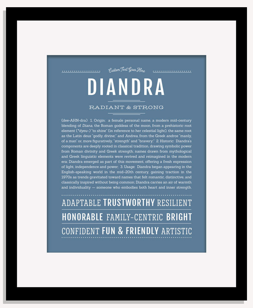 Diandra | Name Art Print
