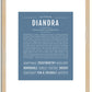 Diandra | Name Art Print