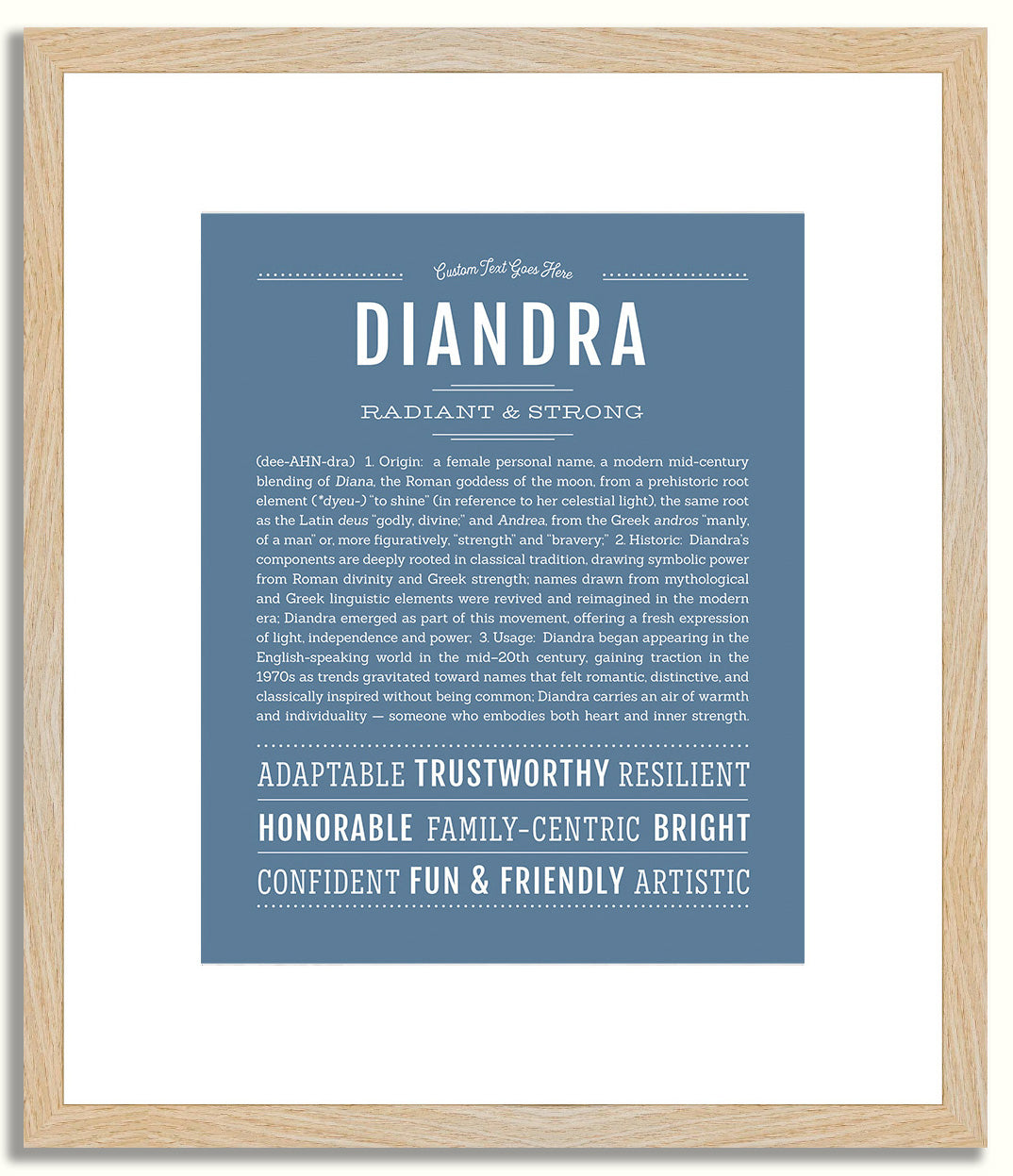 Diandra | Name Art Print