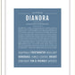 Diandra | Name Art Print