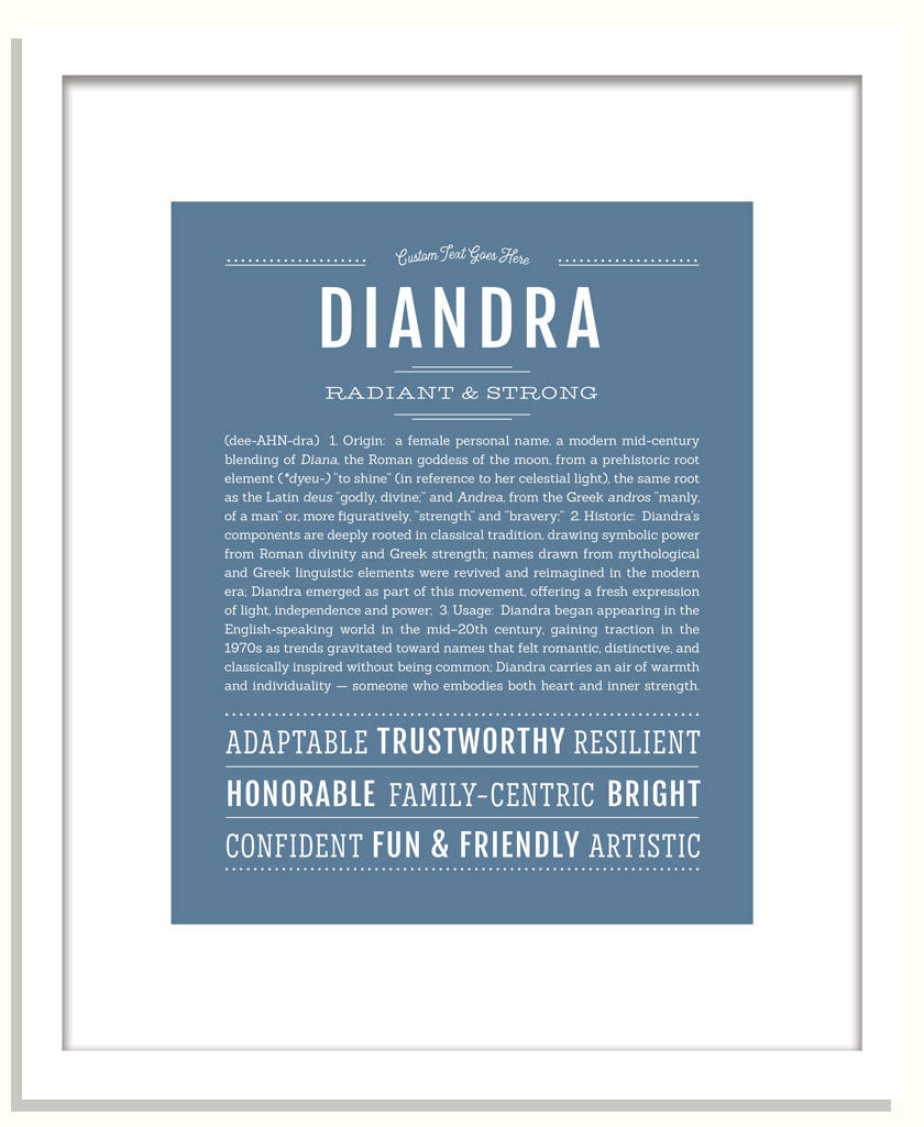 Diandra | Name Art Print