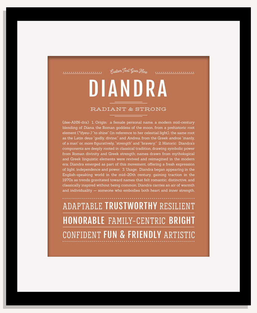Diandra | Name Art Print