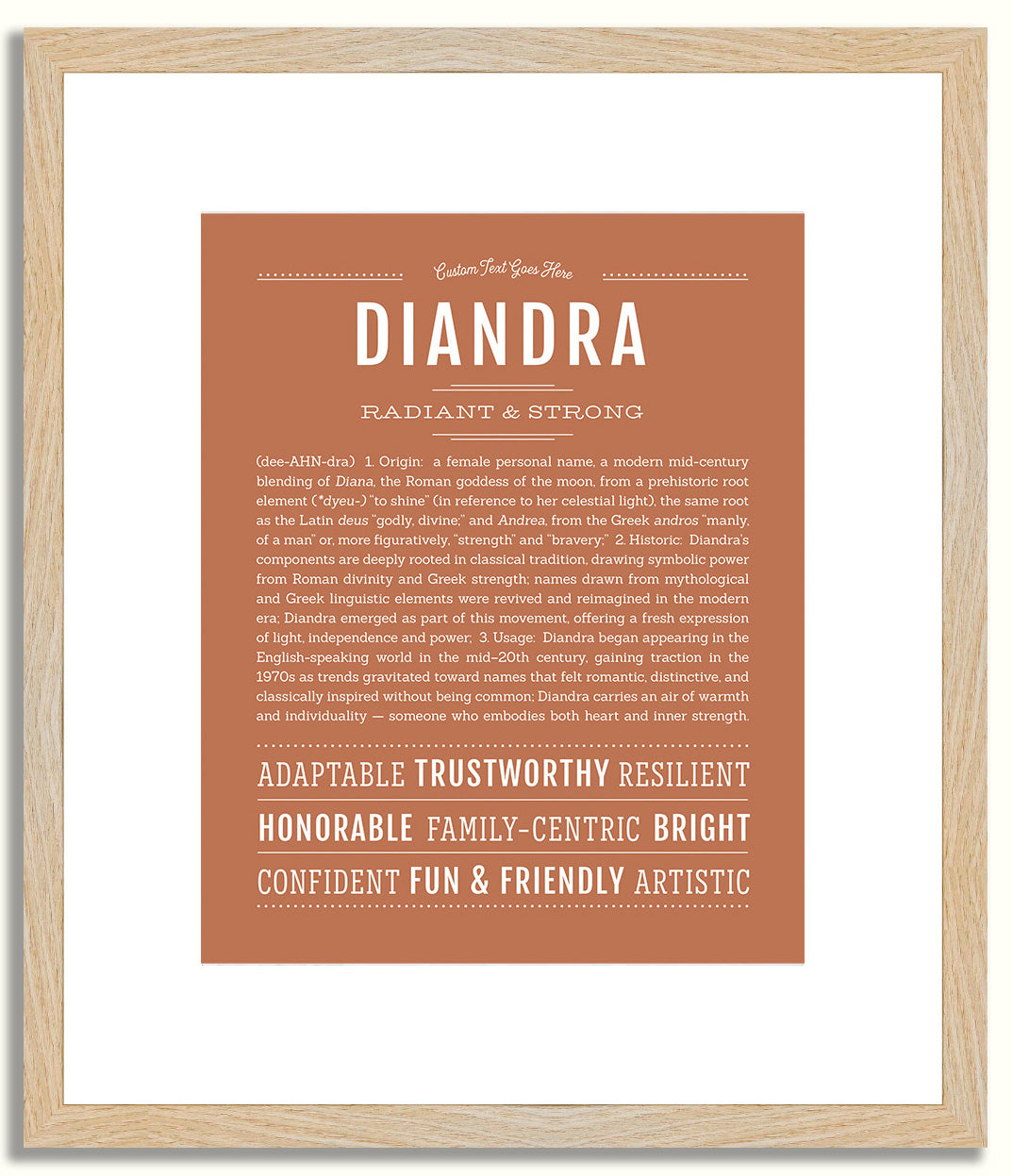 Diandra | Name Art Print