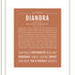 Diandra | Name Art Print