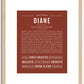 Diane | Name Art Print