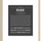 Diane | Name Art Print