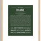 Diane | Name Art Print