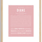 Diane | Name Art Print