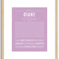 Diane | Name Art Print