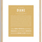 Diane | Name Art Print