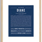 Diane | Name Art Print