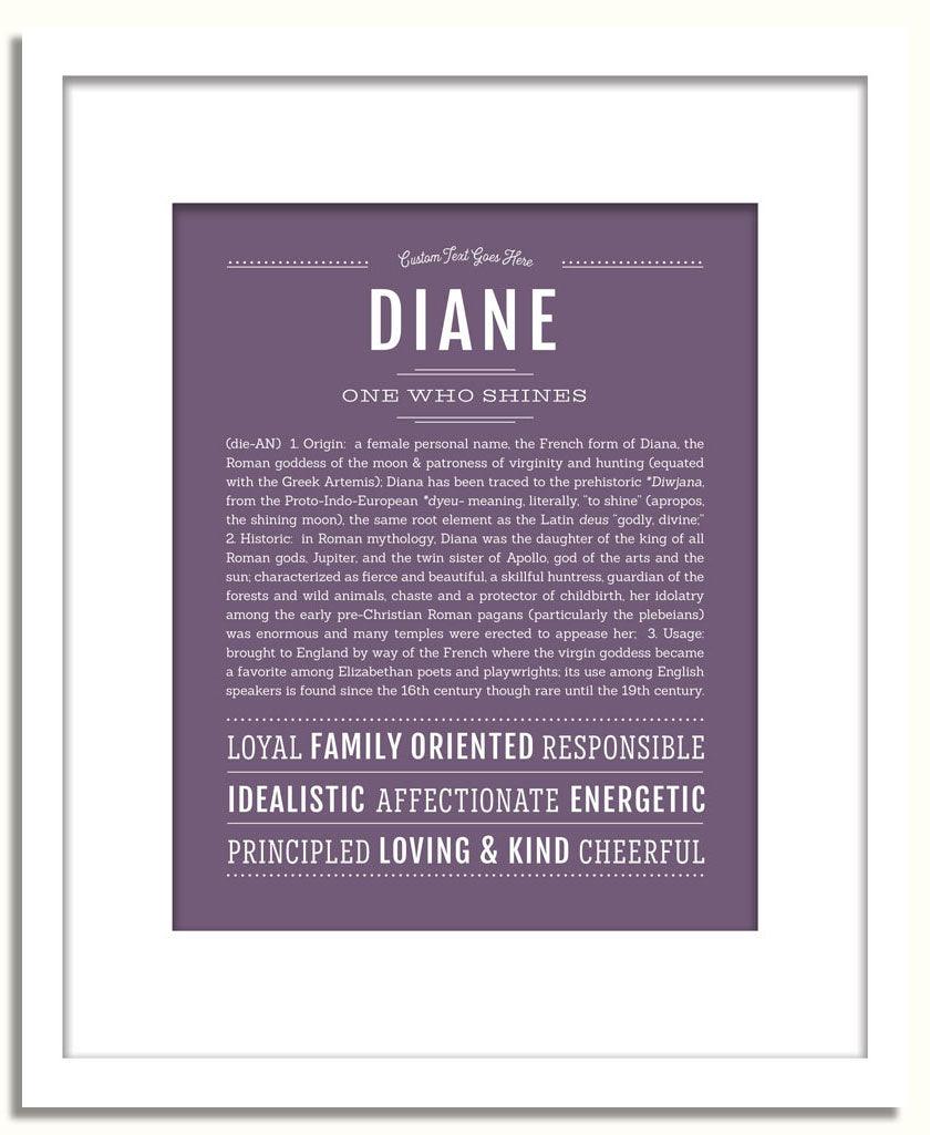 Frame Options | Deep Purple | White Frame, Matted