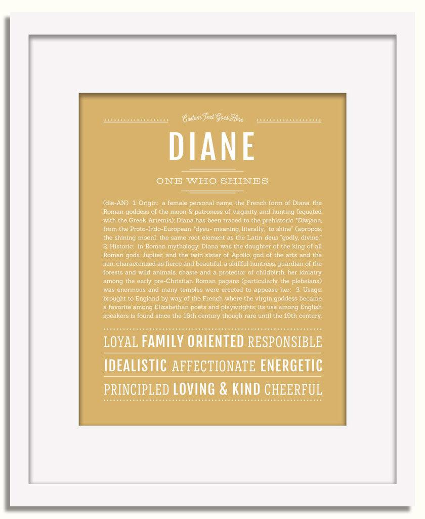 Frame Options | Matte Gold | White Frame, Matted