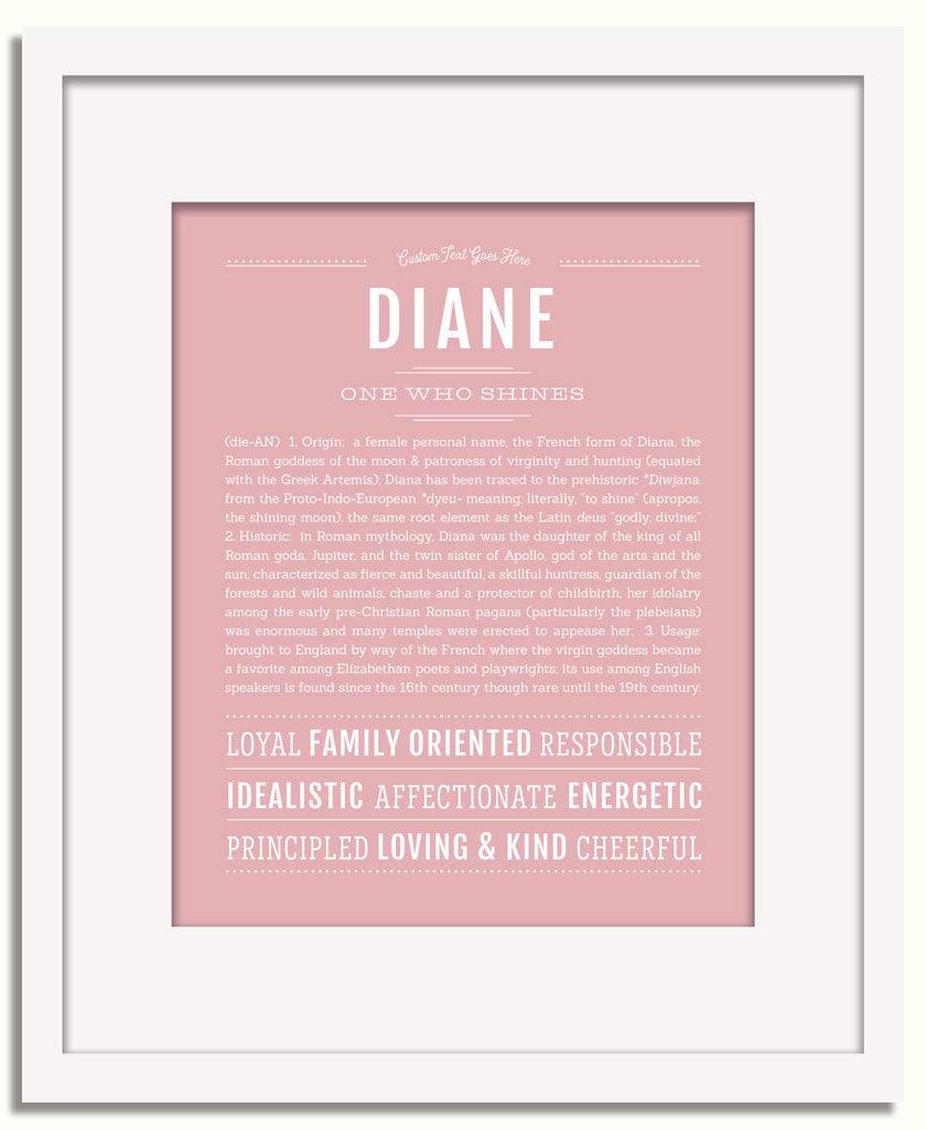 Frame Options | Dusty Rose | White Frame, Matted