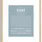 Diane | Name Art Print