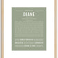 Diane | Name Art Print